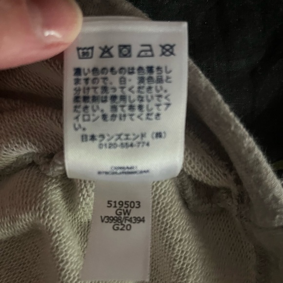 Lands’ End Gray Sweatshirt Dress with striped cuffs Size 2-4 XSP - Picture 5 of 7